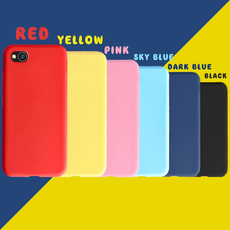 For Xiaomi Redmi Go Case Matte Candy Solid Color GO RedmiGO Skin Silicon TPU Soft Phone Bag 5.0" | Мобильные телефоны и