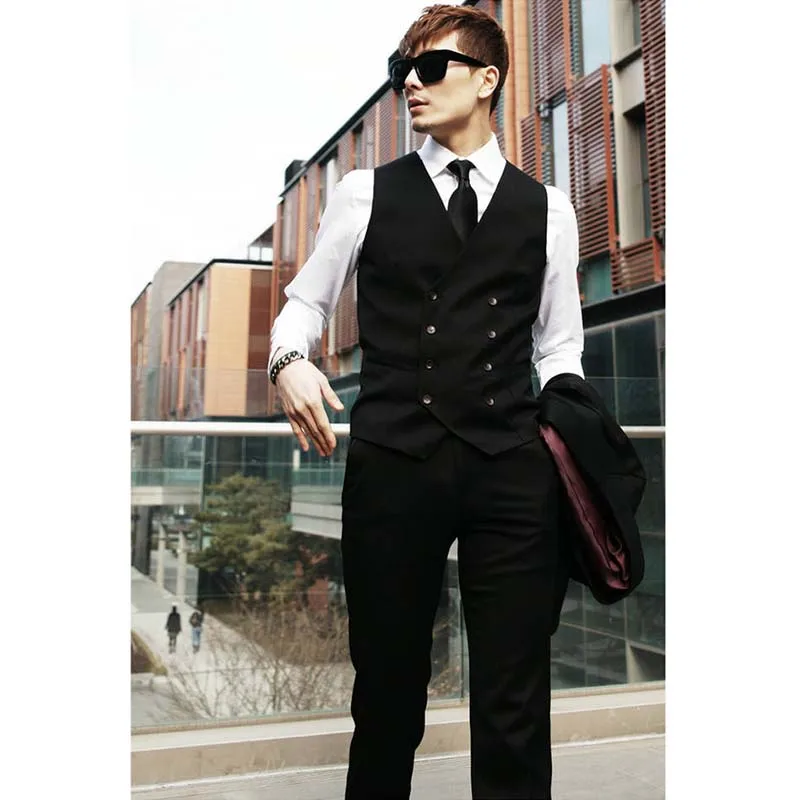 2015 New Arrival Mens Suit Vest Double Breasted British Classical Slim Dress Vests For Men Waistcoat 2015 New Arrival Mens Suit Vest Double Breasted British Classical Slim Dress Vests For Men Waistcoat