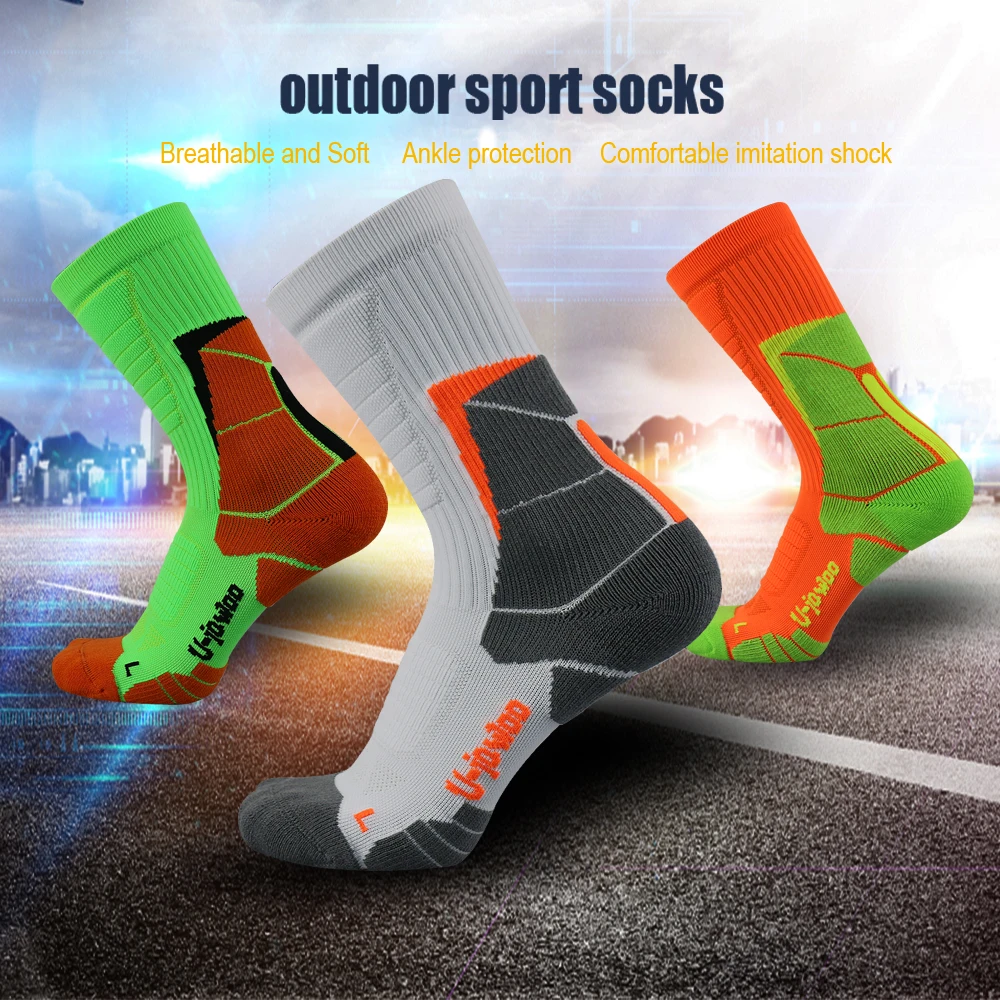 

UGUPGRADE Football Socks Boys Soccer Sock Cycling Socks Long Soccer Stockings Men Over Knee High Sock calcetines ciclismo
