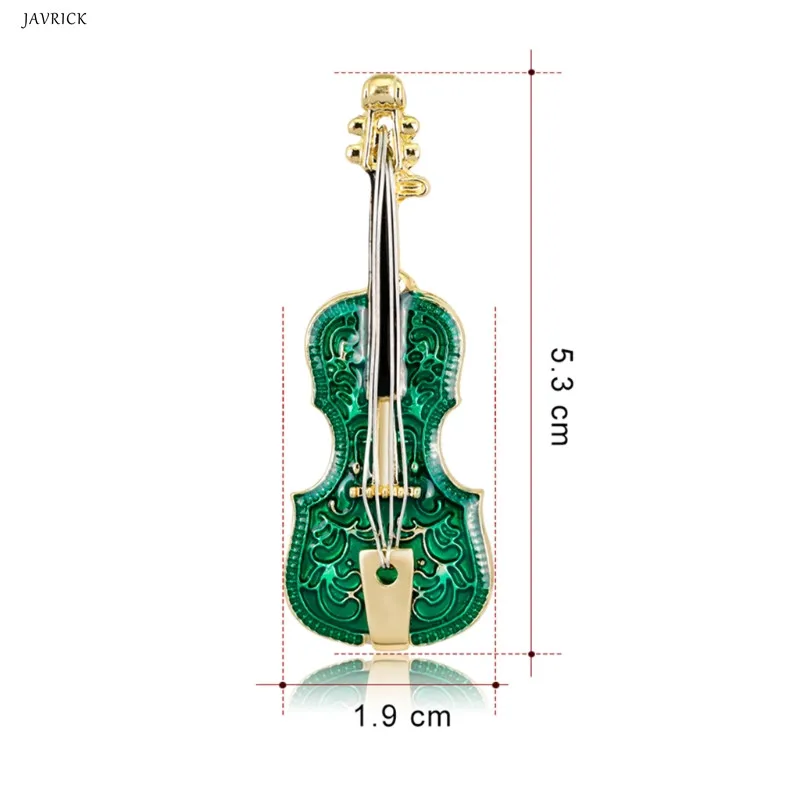 JAVRICK брошь в виде скрипки, булавки, ювелирные изделия для женщин, Роскошные инструменты, модный декоративный корсаж, женские Украшения для карнавала, подарок для меломана