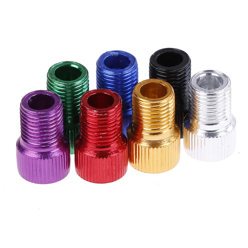 5pcs Presta Schrader Valve Adapter Converter Road Bike Cycle Bicycle Pump Tube Random Color