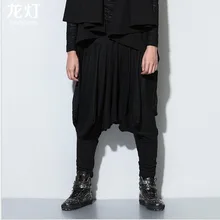 Горячая лето новые мужские шаровары брюки повседневные брюки Рок Хип-хоп брюки сапоги брюки ночной клуб певица костюмы одежда