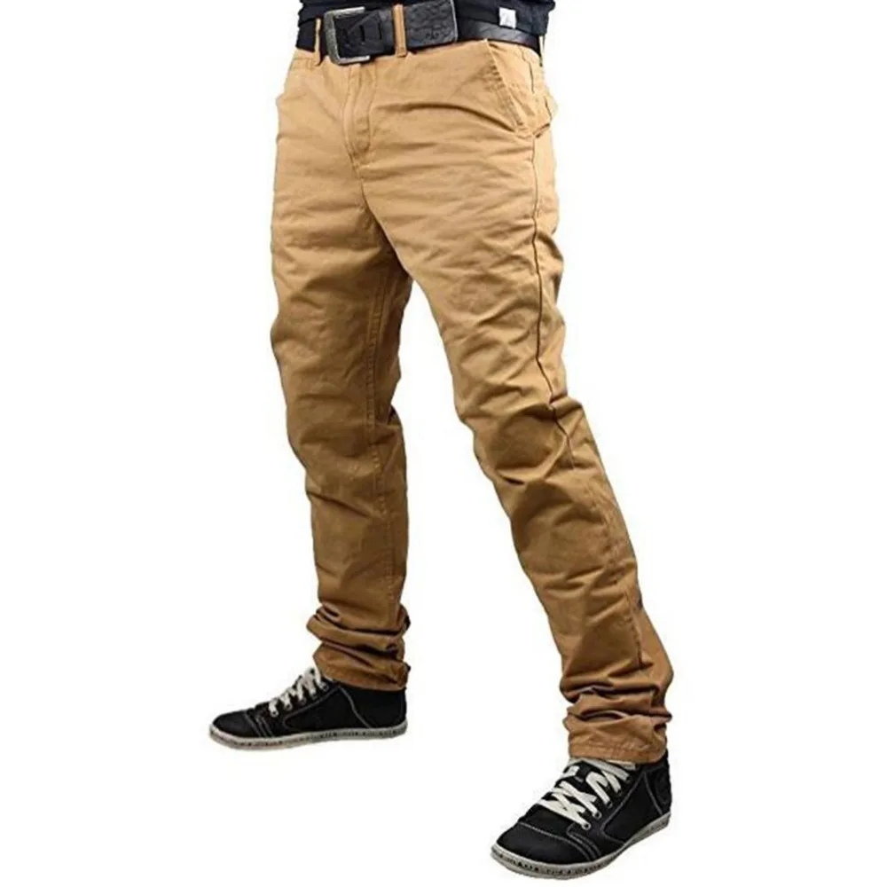 Autumn summer tactical cargo pants business men casual slim fit