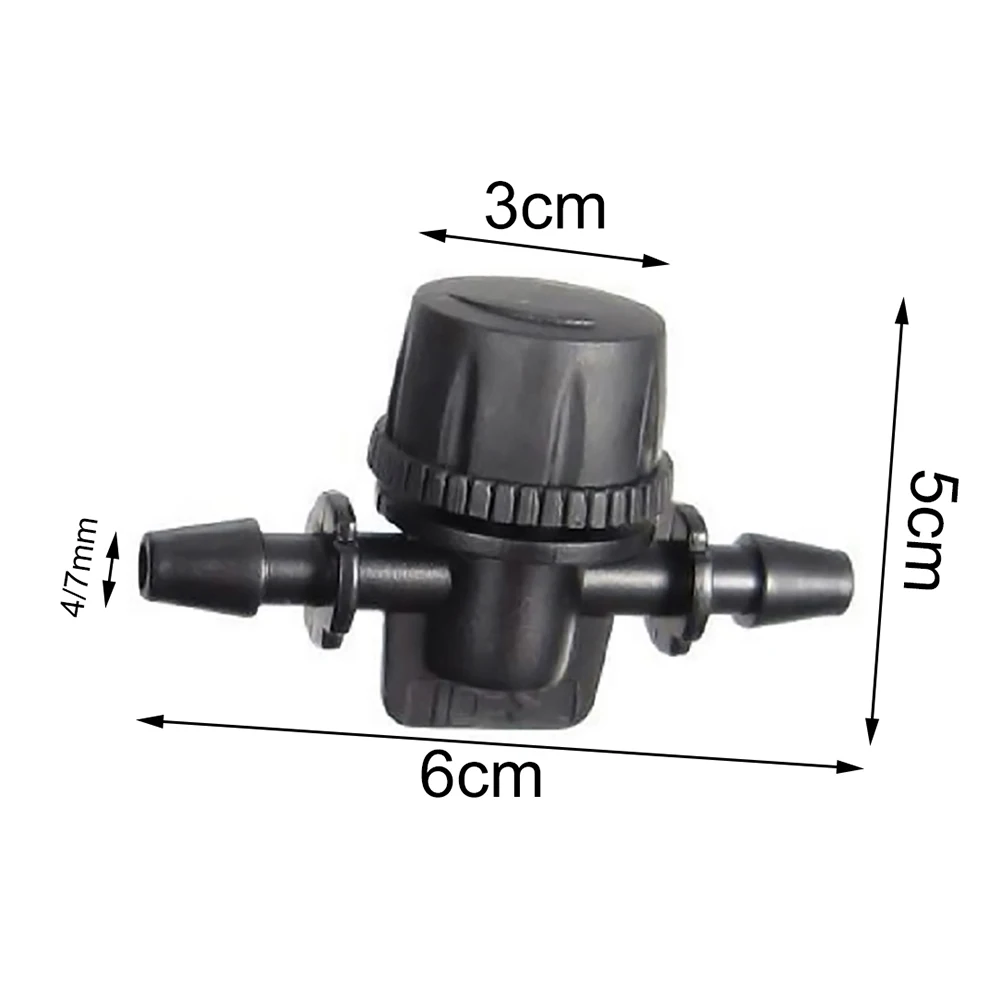 Оперативная Пластик Регулируемый воды переключатель шланга трубы водяной клапан управления потоком для 4/7 мм шланг для дома и сада микро-полива Системы