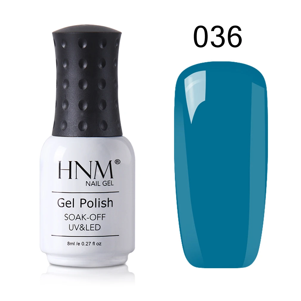 HNM обнаженный 8 мл верхнее основание гель УФ-гель для ногтей замочить от Гибридный лак краска штамповка Лаки грунтовка - Цвет: 036