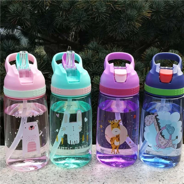 Children's School Silicone Water Bottle  Cute Water Bottle School Kids  Girls - 550ml - Aliexpress
