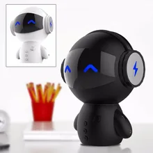 Newest Cute Robot 2200MA Power Bank Bluetooth Stereo Handsfree Speaker AUX TF MP3 Music Player Cell phone Call Charging