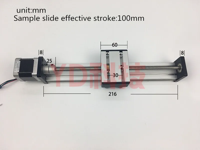 CNC ST 8*8 ballscrew Screw slide module effective stroke 700mm Guide Rail XYZ axis Linear motion+1pc nema 23 stepper motor цена CNC ST 8*8 ballscrew Screw slide module effective stroke 700mm Guide Rail XYZ axis Linear motion+1pc nema 23 stepper motor цены онлайн