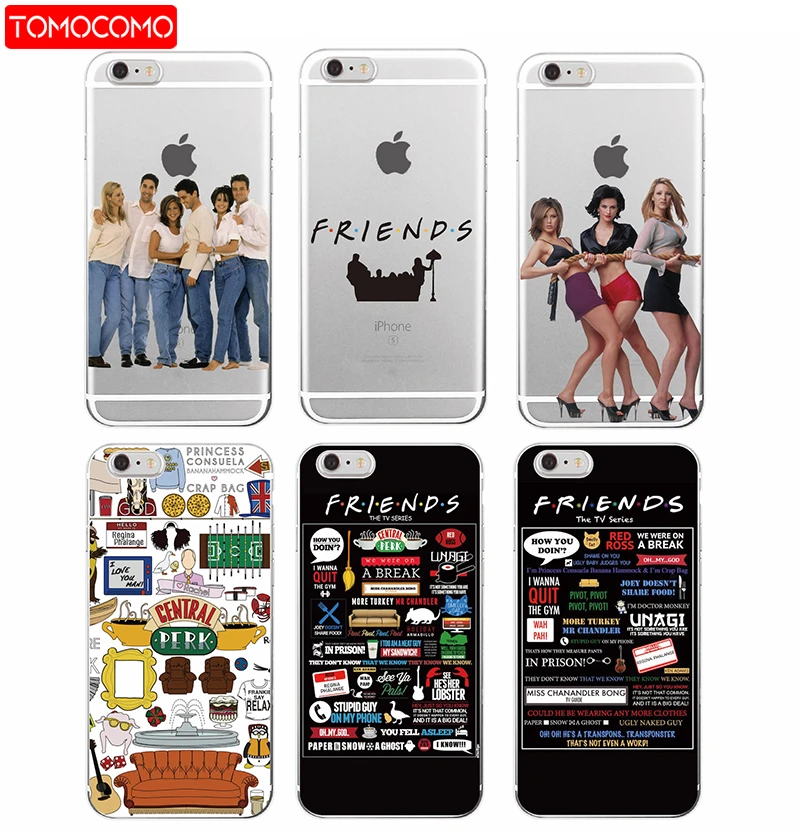 Friends TV Show Funny Central Perk Park Soft Phone Case Cover Coque For iPhone 12 11 Pro 7Plus 7 6 6S 6Plus 8 8plus X XS Max