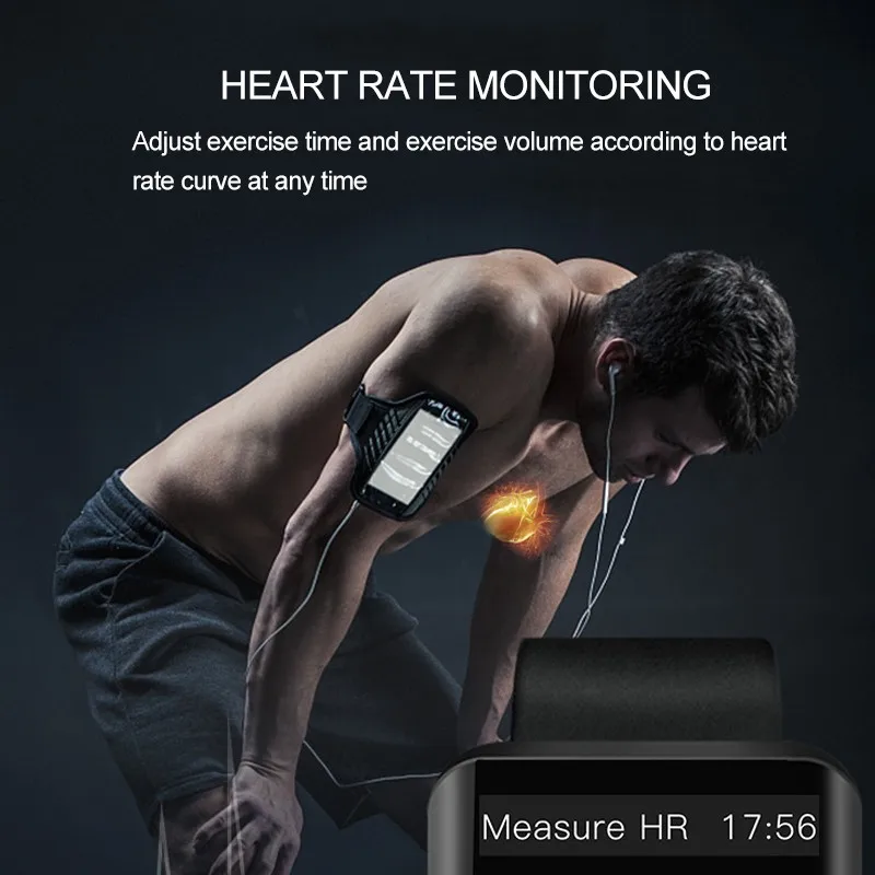 Bluetooth Wrist Smart Wristbands Водонепроницаемый Smartwatch Кровяное давление Шагомер Fitness Tracker