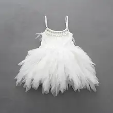 Летние новые модные платья для девочек платье принцессы с кисточками и бисером, украшенное стразами вечерние платья для девочек Одежда для детей От 3 до 7 лет EY003