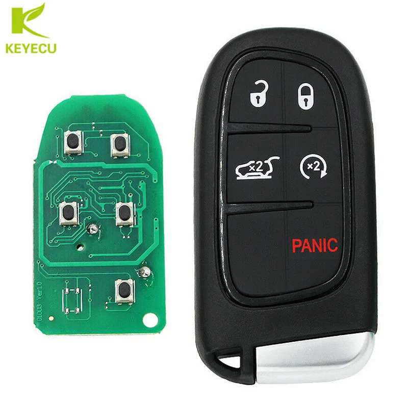 Replacement for 2014-2019 Jeep Cherokee Remote Fobik Key GQ4-54T 433MHz 4A