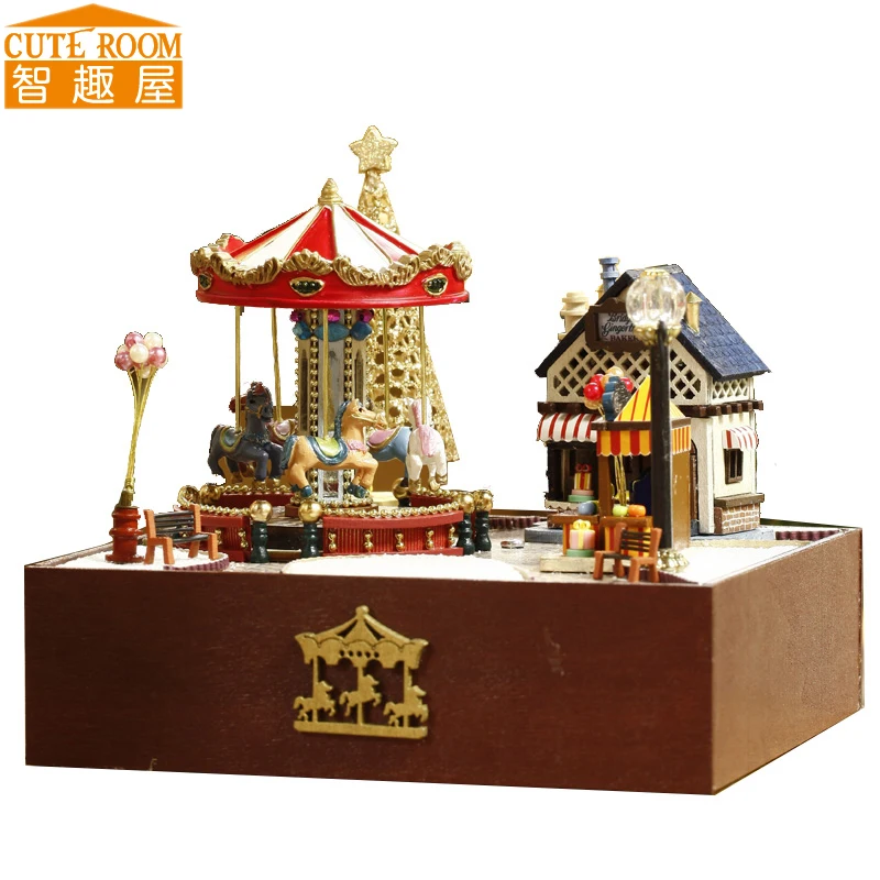 

DIY Wooden House Miniaturas with Furniture DIY Miniature House Dollhouse Toys for Children Birthday and Christmas Gift T20