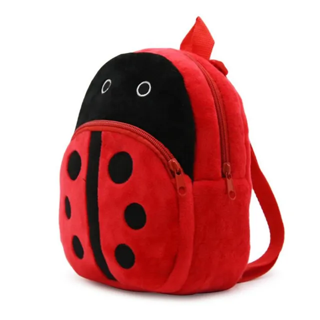 1-3 years Children Plush Backpack Cartoon Ladybug Bags Baby Toy Kids School Bag For Kindergarten Boy Girl Kawaii candy bag toys 1