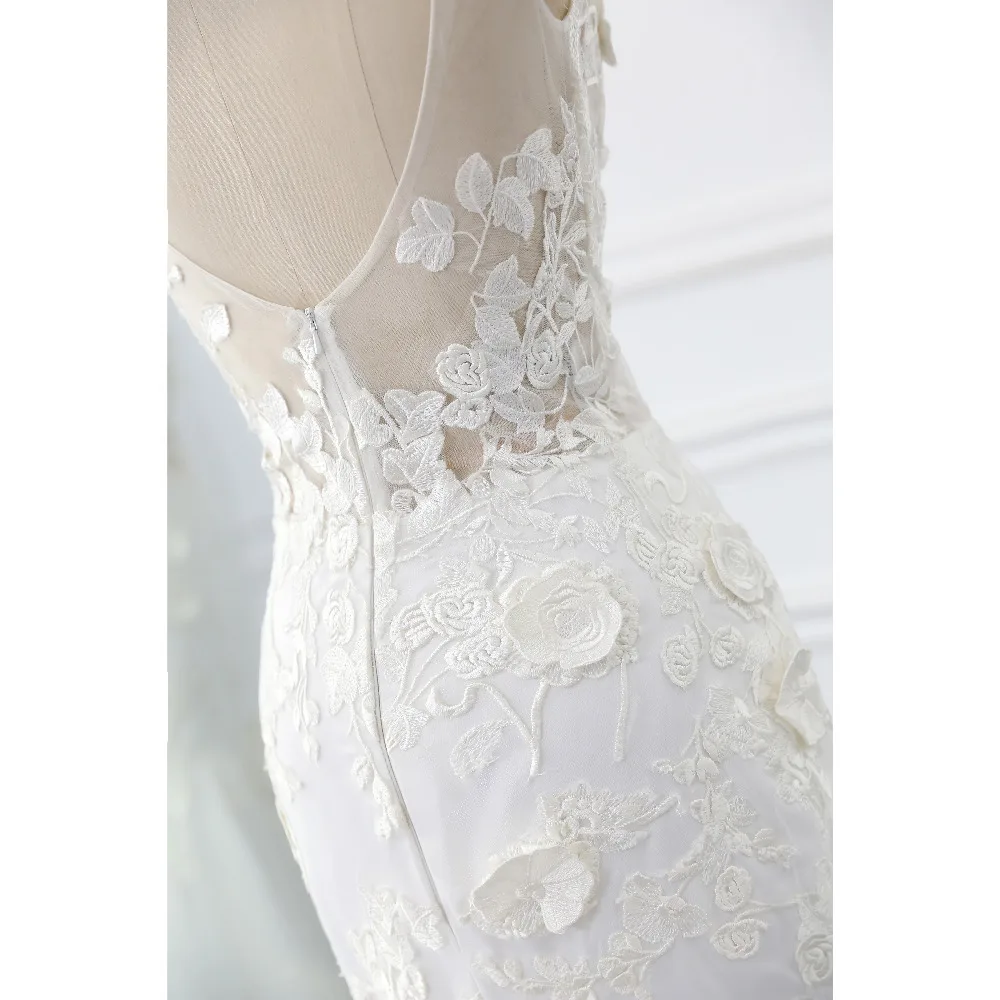 Lover Kiss Wedding Dress 2017 Vintage Mermaid Lace Appliques Bead Robe de Mariage Sexy Back Bride Dresses Vestido de Noiva 5 Lover Kiss Wedding Dress 2017 Vintage Mermaid Lace Appliques Bead Robe de Mariage Sexy Back Bride Dresses Vestido de Noiva 5
