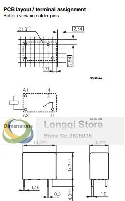 5 шт. OJ-SS-105HM OJ-SS-105LMH2 5VDC 1721181-2 миниатюрный PCB реле группа постоянного открытия 10A250VAC