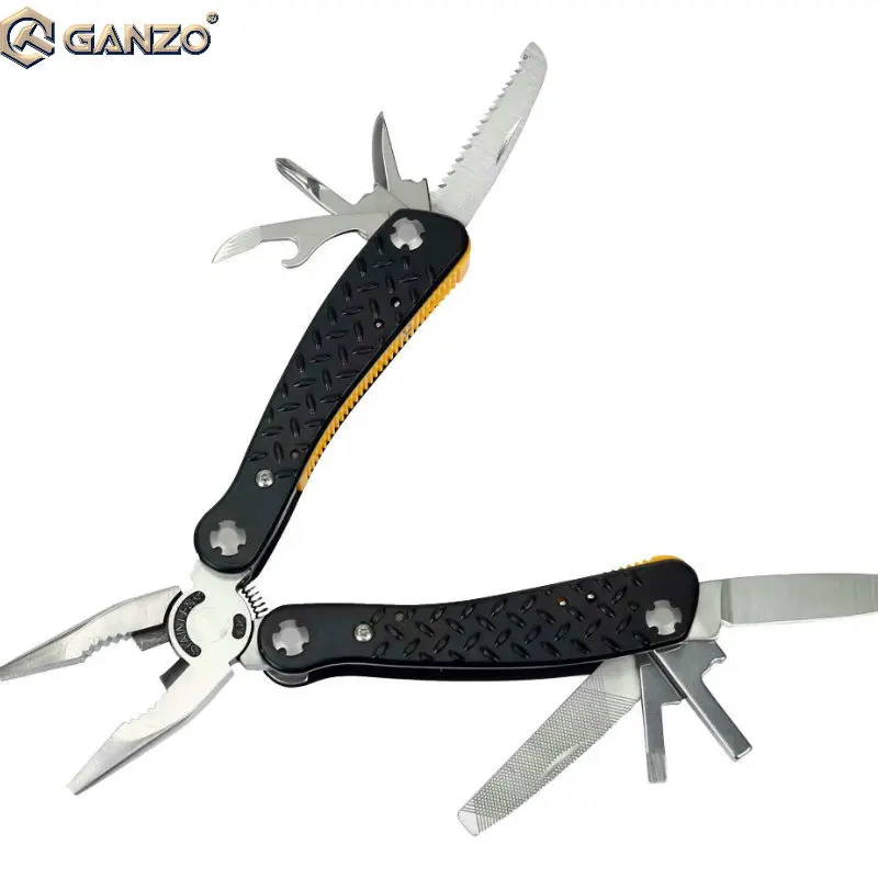 

10pcs/lot Ganzo G106 Brand stainless steel combination plier outdoor camping hand tool folding multi pliers