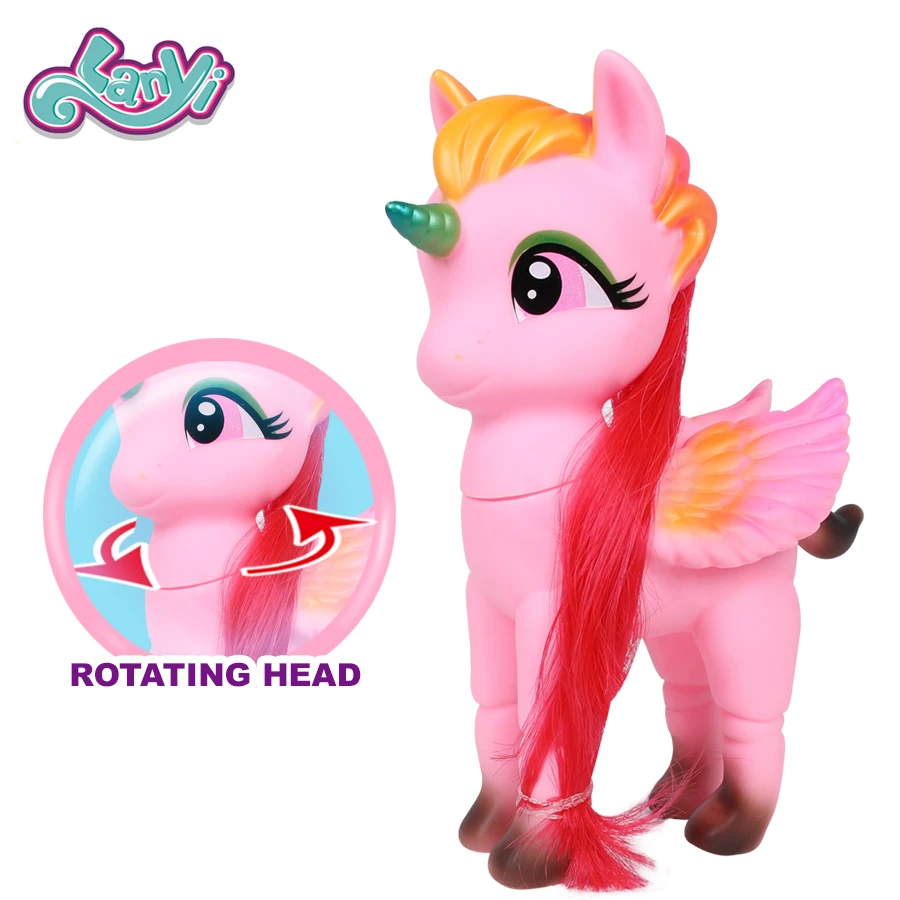 Lanyitoys фигурки оригинальные Волшебные Пони единорог Радуга пони аниме игрушки для