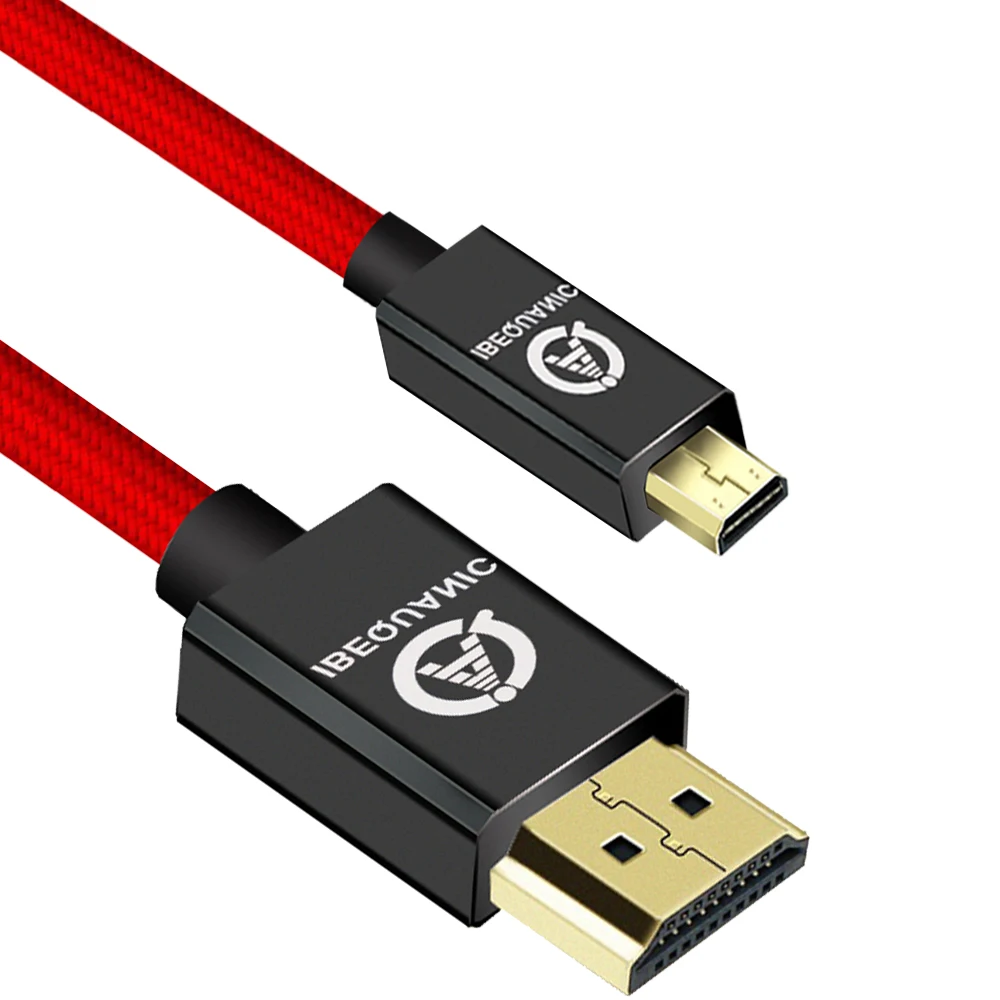 Micro HDMI к HDMI кабель позолоченный 1,4 3D 4K 1080P высокого качества кабель адаптер для HDTV XBox мобильный телефон Настольный кабель