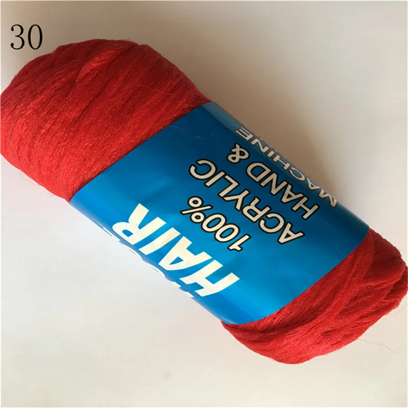 free shipping 14bundles 70g per bundle Brazilian wool hair low temprature flame retardant synthetic fiber for braiding - Цвет: bright red