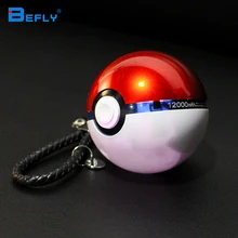 Befly 1PC NEW Arrivals:12000mAh Pokemon Go Ball II Power Bank Magic Ball Charger Double USB Port for all phone