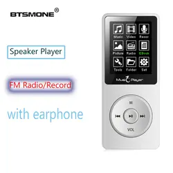 MP3 плеер встроенный 8 г и Lound Динамик HIFI lossless музыкальный рекордер и FM/Радио расширяются до 1,8 г Мини 128 дюймов Спорт walkman