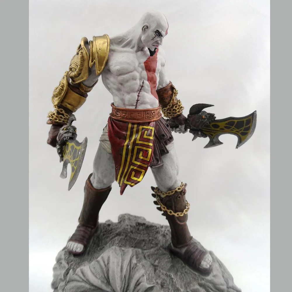 New God Of War 3 Kratos on Zeus Head Resin FIGURE Statue Fans Collection  26cm H - AliExpress