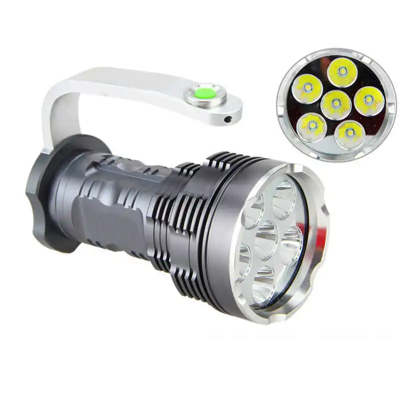led flashlight rechargeable Searchlight Tactical Flashlight torch flashlight t6 Spotlight 8000 Lumens fanatic #4S12 (1)