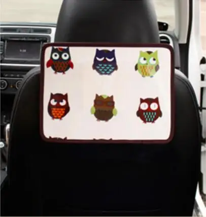 Портативная автомобильная подставка на заднее сиденье, подголовник, подставка для Ipad, Iphone, держатель для мобильного телефона, подставка, без рук, для детей, забавная, авто, для путешествий - Цвет: owls