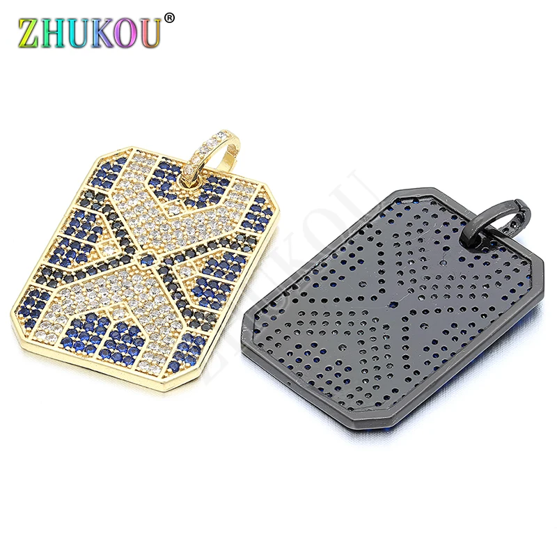 22*31 мм Горячая Мода микро проложить кубического циркония DIY Jewelry браслет Цепочки и ожерелья, отверстие: 3 мм, Модель: VD97