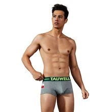 TAUWELL мужские пикантные трусы-боксеры с низкой талией сексуальное нижнее белье хлопок продано мужские боксеры