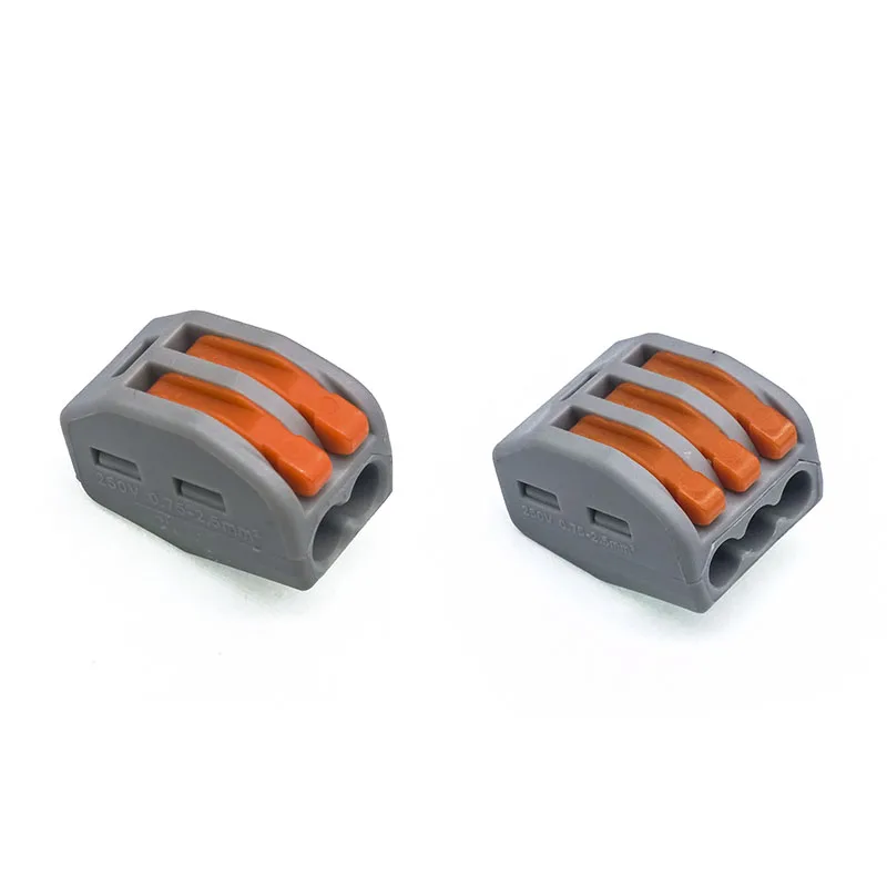 

10 pcs/lot WAGO 222-412(pct-212) Universal Compact Wire Connector 2 pin 3P 5P Conductor Block connector 222-413 222-415