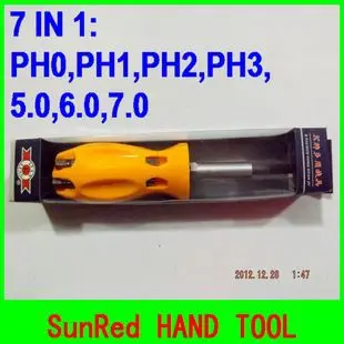 

Hand tool 7 in 1 universal screwdrivers set for repairing opening NO.20640-A