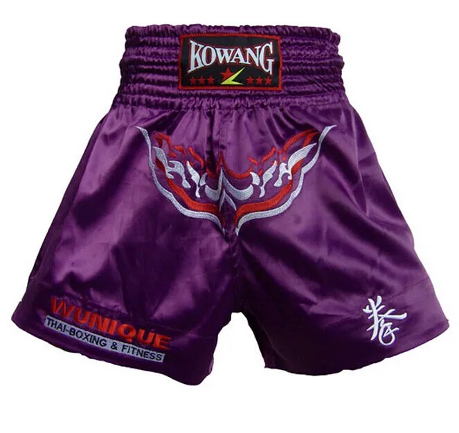 Армейские штаны Санда шорты Брок Леснар ММА Боксерские штаны шорты сервис бокс дешевые ММА тайские боксерские шорты Тигр Муай Тай - Цвет: purple