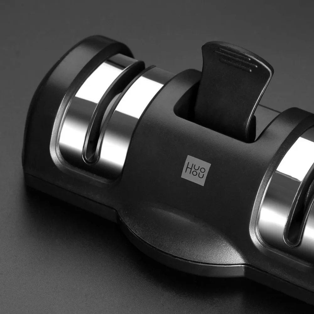 Xiaomi Mijia Huohou точилка для ножей 2 этапа двойное колесо точильный камень инструмент