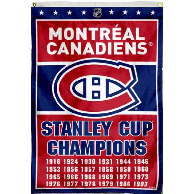 Montreal Canadiens 24 Time Stanley Cup Champions Indoor Outdoor Banner