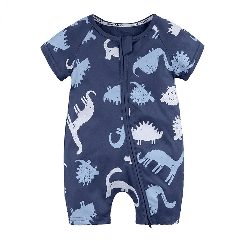 Overalls For boys and girls in the summer with short sleeves suit Dino Overalls for children's clothing infant Costumes