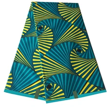 Горячая Распродажа! Зеленая восковая ткань настоящий Африканский Воск печатная ткань хлопок 6 ярдов/шт африканская восковая ткань высокого качества для африканского платья