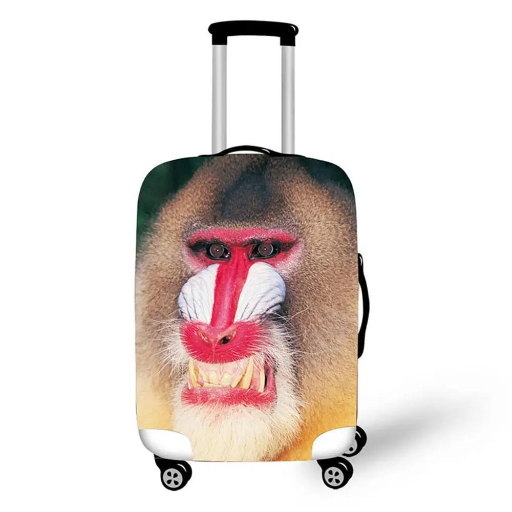 3D орангутанг рисунок Альпака принт дорожный защитный чехол на чемодан стрейч водонепроницаемый переносной багаж Чехлы дождевик - Цвет: 6141