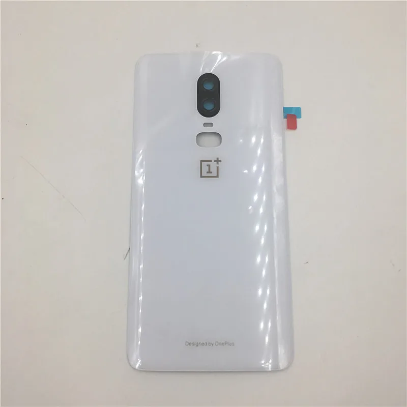 Оригинальное 3D стекло для Oneplus 6 six, чехол на батарейку, задняя крышка, чехол для телефона, чехол для One Plus 6, запасные части - Цвет: Mirror White