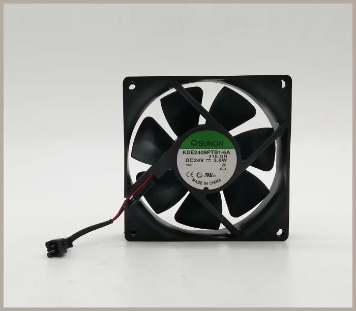 

Original SUNON KDE2409PTB1-6 9cm 9225 DC 24V 3.6W 2 Line Cpu Cooler Heatsink Axial Cooling Fan