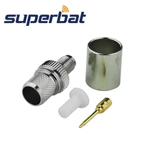 Superbat 10 шт. РЧ разъем RP-SMA обжимной гнездовой разъем для кабеля RG214, RG213, RG8, LMR400
