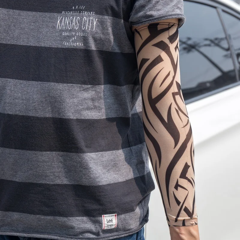 5 PCS new mixed 100%Nylon elastic Fake temporary tattoo sleeve designs ...
