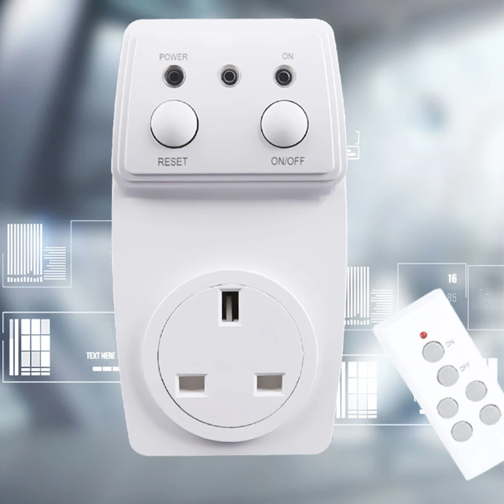 

Wall Smart Electrical Wireless Easy Install PC Power Adapter Outlet Remote Control Accessories Home Socket Convenient Hotel