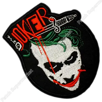 

Batman Heath Ledger The Joker Why So Serious Dark Knight Movie TV Series Embroidered iron on patch MARVEL COMICS APPLIQUE