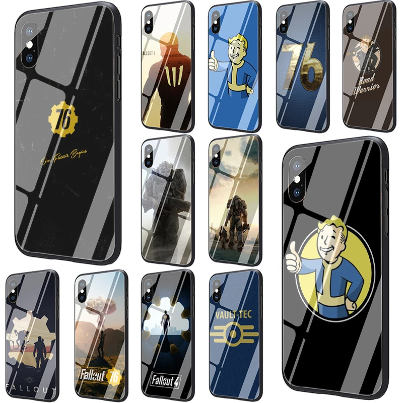 Чехол Fallout из закаленного стекла для телефона iphone 5 5s SE 2020 6 6s 7 8 Plus X XR XS 11 pro Max |