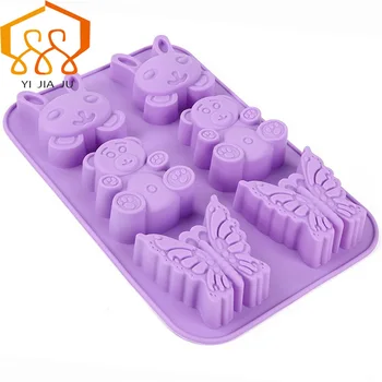 

Silicone Cake Mold Soap Mold 6 Animals Winnie The Ice Lattice Chocolate Pudding Cake Mold Baking Tool Free Shipping