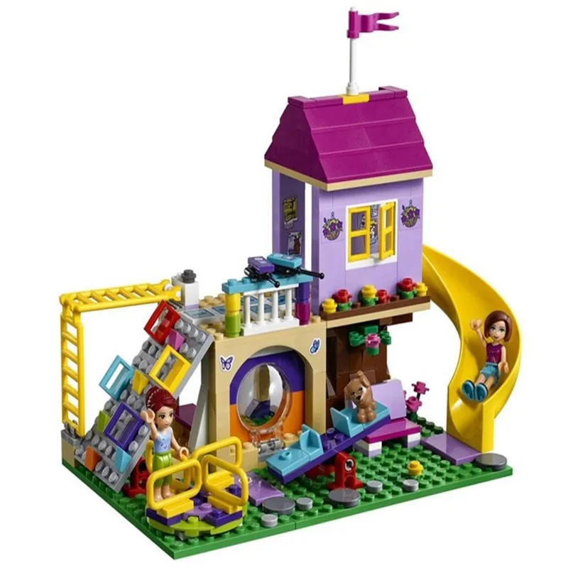 Friends the Heartlake City Playground set Legoinglys Girl Model Building Blocks kits Bricks Compatible 41325 Children Toy Friends the Heartlake City Playground set Legoinglys Girl Model Building Blocks kits Bricks Compatible 41325 Children Toy