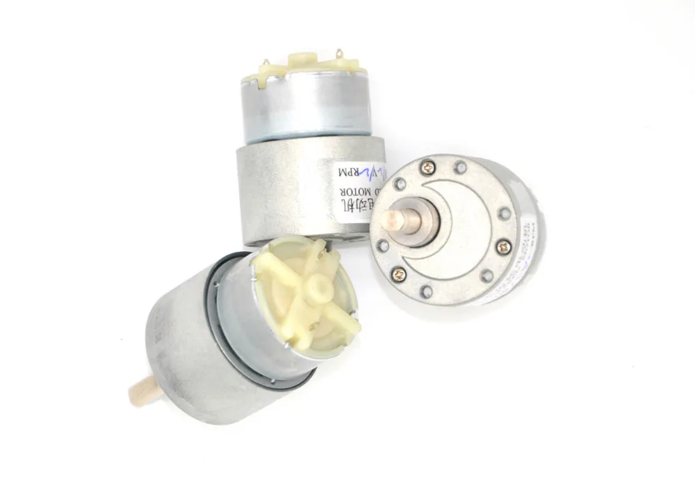 Free shipping 37GB 37MM 12V DC 120RPM High Torque Gear Box Electric Motor  Deceleration motor