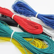 10 метров красный+ 10 метров Черный кремний провод 20AWG термостойкий мягкий силиконовый, силикагель провод кабель